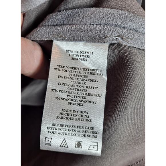 Kut from The Kloth Women's Gray Polyester‎ Suede Jacee Draped Moto Jacket Size L - Picture 4 of 7